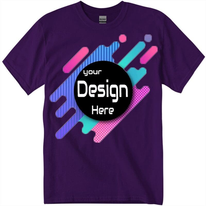 gig500_1_purple Custom oversized Gildan sweatshirt in pastel pink with a trendy slogan printed across the chest.