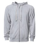 UNISEX LIGHTWEIGHT LOOPBACK TERRY ZIP HOOD