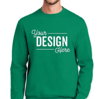 alt="Sudadera Gildan sin capucha, color burdeos, de tejido grueso"