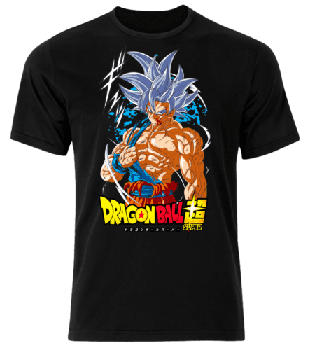 Men's Super Sayian Goku Jumbo Print Japanese Anime Tee T-Shirt