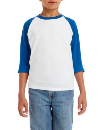 Gildan G570B Heavy Cotton ™ Youth 3/4-Sleeve Raglan T-Shirt