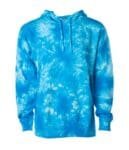 Unisex Midweight Tie Dye Hooded Pullover